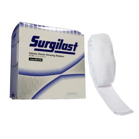 Gentell  GL710 Elastic Net Retainer Dressing Surgilast Tubular Elastic 25 Yard Size 9 White Large Chest / Back / Perineum / Axilla NonSterile