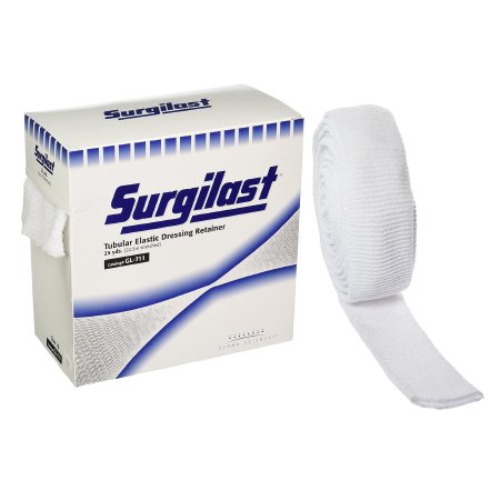 Gentell  GL711 Elastic Net Retainer Dressing Surgilast Tubular Elastic 25 Yard Size 10 White X-Large Chest / Back / Perineum / Axilla NonSterile