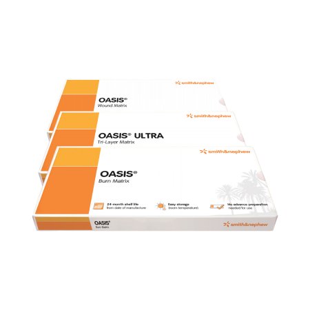 Smith & Nephew  8213-1000-33 Wound Matrix Dressing OASIS Rectangle 1 X 1.4 Inch Sterile Non-viable cells, Tissue-based: Animal