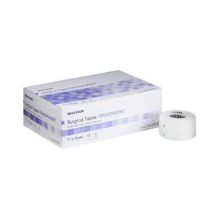 McKesson Brand 16-47210 Medical Tape McKesson Transparent 1 Inch X 10 Yard Plastic NonSterile