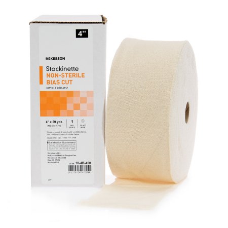 McKesson Brand 16-4B-450 Bias Cut Stockinette McKesson Cotton 4 Inch X 50 Yard Size 1 Beige NonSterile