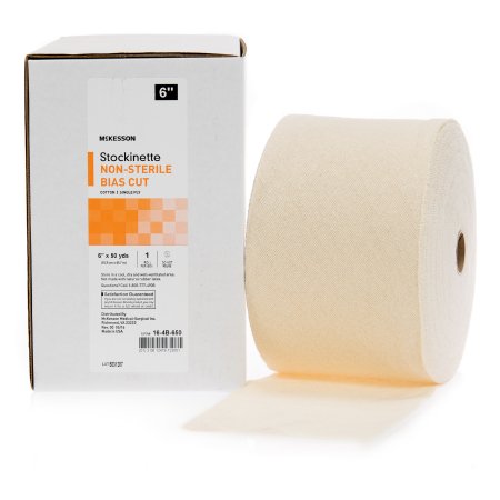 McKesson Brand 16-4B-650 Bias Cut Stockinette McKesson Cotton 6 Inch X 50 Yard Size 2 Beige NonSterile