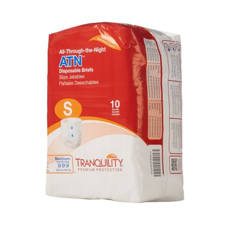 Principle Business Enterprises 2184 Unisex Adult Incontinence Brief Tranquility ATN Small Disposable Heavy Absorbency