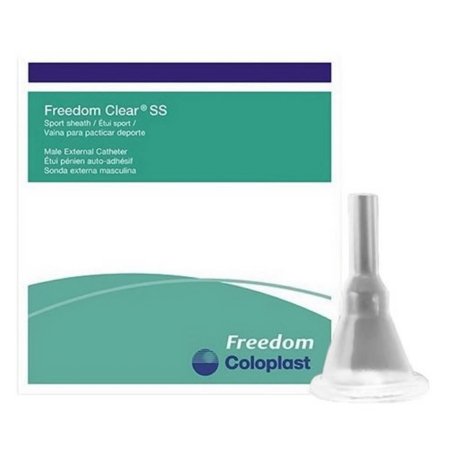 Coloplast  5110 Male External Catheter Freedom Clear SS Self-Adhesive Seal Silicone Small