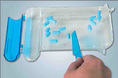 Apothecary Products  23087 Pill Counting Tray Right-Handed, Clear Plastic, With Spatula