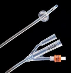 Bard  70520SI Foley Catheter Lubri-Sil I.C. 3-Way Standard Tip 5 cc Balloon 20 Fr. Antimicrobial Hydrogel Coated Silicone