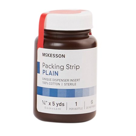 McKesson Brand 61-59120 Wound Packing Strip McKesson Non-impregnated 1/4 Inch X 5 Yard Sterile Plain