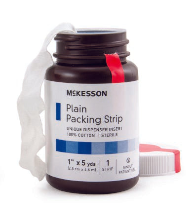 McKesson Brand 61-59320 Wound Packing Strip McKesson Non-impregnated 1 Inch X 5 Yard Sterile Plain