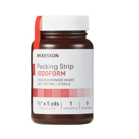 McKesson Brand 61-59245 Wound Packing Strip McKesson Iodoform 1/2 Inch X 5 Yard Sterile Antiseptic