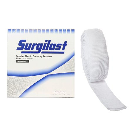 Gentell  GL703 Elastic Net Retainer Dressing Surgilast Tubular Elastic 25 Yard Size 3 White Medium Hand / Arm / Leg / Foot NonSterile