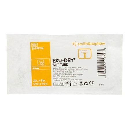 Smith & Nephew  5999PTM Super Absorbent Dressing EXU-DRY Anti-Shear 2 X 3 Inch Slit Tube