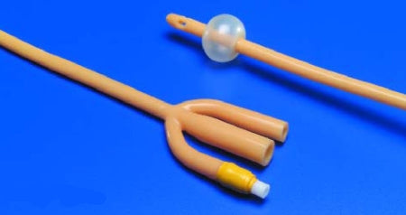 Cardinal  8887688227 Foley Catheter Dover 3-Way Standard Tip 5 cc Balloon 22 Fr. Silicone Elastomer Coated Latex