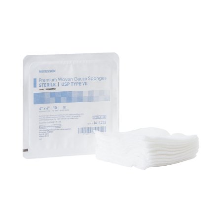 McKesson Brand 16-4276 Gauze Sponge McKesson 4 X 4 Inch 10 per Tray Sterile 16-Ply Square