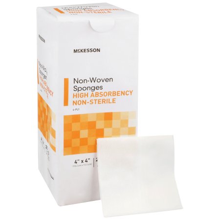 McKesson Brand 16-40444 Nonwoven Sponge McKesson 4 X 4 Inch 200 per Pack NonSterile 4-Ply Square