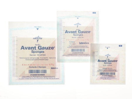 Medline  NON21449 Nonwoven Sponge Avant Gauze 4 X 4 Inch 10 Per Tray Sterile 4-Ply Square