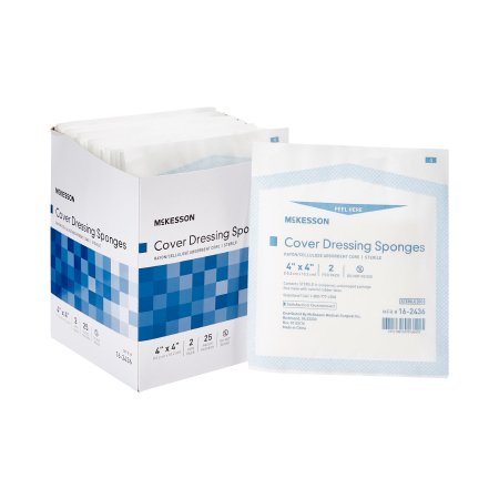 McKesson Brand 16-2436 Nonwoven Sponge McKesson 4 X 4 Inch 2 per Pack Sterile Square