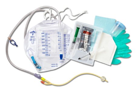 Medline  DYND11003 Indwelling Catheter Tray Medline Closed System / Foley 16 Fr. 5 cc Balloon Silicone Elastomer