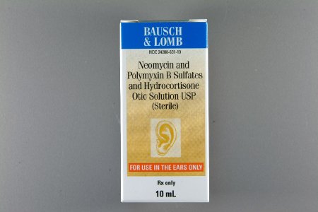 Bausch & Lomb  24208063110 Neomycin Sulfate / Polymyxin B Sulfate / Hydrocortisone 3.5% - 10,000 Unit - 1% Solution Dropper Bottle 10 mL