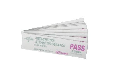 Medline  MDS200600 Med-Checks Sterilization Chemical Integrator Strip Steam 4 Inch