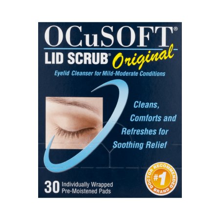 Ocusoft  54799030190 Eyelid Cleanser OCuSOFT Lid Scrub 30 per Box Wipe