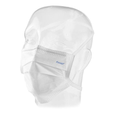 Aspen Surgical Products 15215 Surgical Mask Sensitive Skin Pleated Tie Closure One Size Fits Most White NonSterile ASTM Level 1 Adult