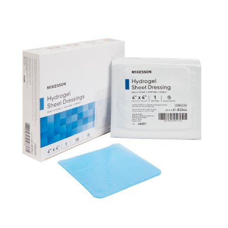 McKesson Brand 61-82044 Hydrogel Wound Dressing McKesson Sheet 4 X 4 Inch Square Sterile