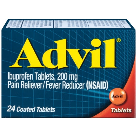 Glaxo Consumer Products  00573015020 Pain Relief Advil 200 mg Strength Ibuprofen Tablet 24 per Box