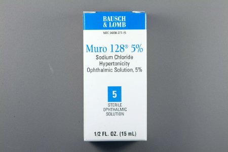 Bausch & Lomb  24208027715 Hypertonicity Agent Muro 128 0.5 oz. Eye Drops