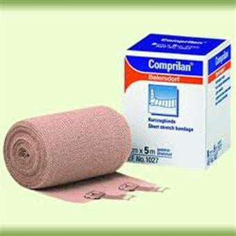 BSN Medical  77189 Compression Bandage Comprilan 4-7/10 Inch X 10-9/10 Yard Clip Detached Closure Tan NonSterile Standard Compression