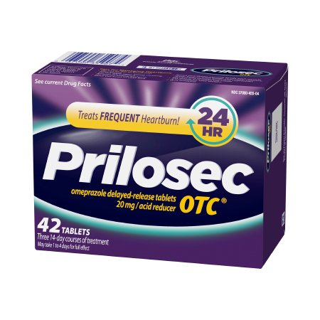 Procter & Gamble  37000045504 Antacid Prilosec OTC 20 mg Strength Tablet 42 per Box