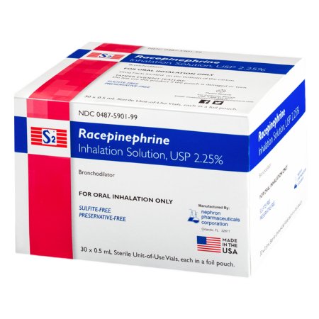 Nephron Pharmaceutical  00487590199 Bronchodilator Nephron 2.25% Inhalation Solution 0.5 mL