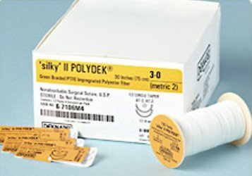 Teleflex Medical  6-914 Nonabsorbable Suture without Needle Polydek Polyester Braided Size 2-0