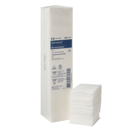 Cardinal  441400 Nonwoven Sponge Dermacea 2 X 2 Inch 200 per Pack NonSterile 4-Ply Square