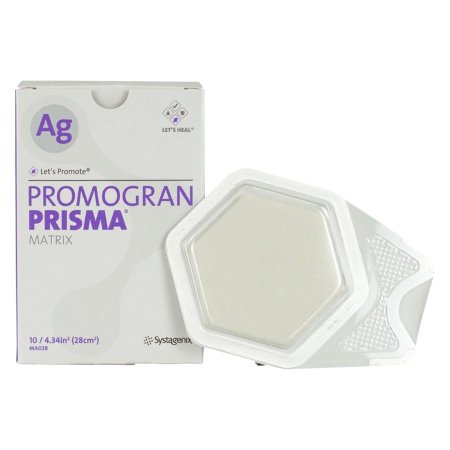 3M Systagenix/KCI  MA028 Silver Collagen Dressing 3M Promogran Prisma Matrix 4-3/10 Square Inch Hexagon Sterile