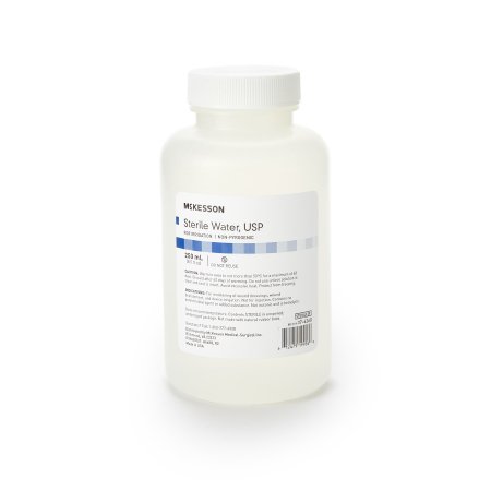 McKesson Brand 37-6260 Irrigation Solution McKesson Sterile Water for Irrigation Not for Injection Bottle, Screw Top 250 mL