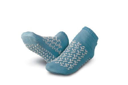 Medline MDTDBLTREDXXL Slipper Socks 2X-Large Gray