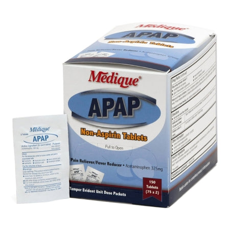 Medique Products  14536 Pain Relief APAP 325 mg Strength Acetaminophen Tablet 150 per Box