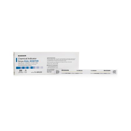 McKesson Brand 73-DMS250 McKesson Sterilization Chemical Indicator Strip Steam / EO Gas 8 Inch