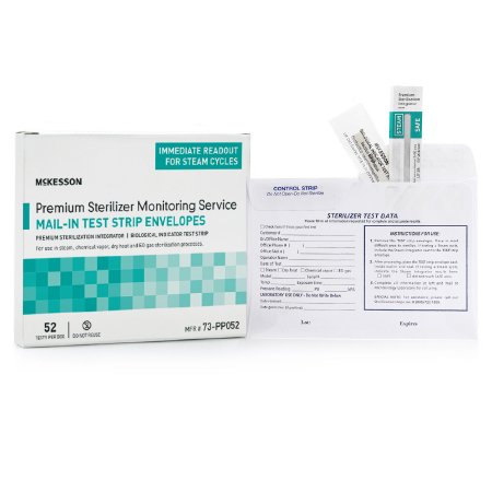 McKesson Brand 73-PP052 McKesson Sterilizer Monitoring Mail-In Service Steam / EO Gas / Dry Heat / Chemical Vapor