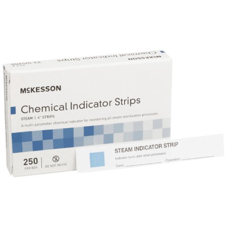 McKesson Brand 73-SIS250 McKesson Sterilization Chemical Indicator Strip Steam 4 Inch