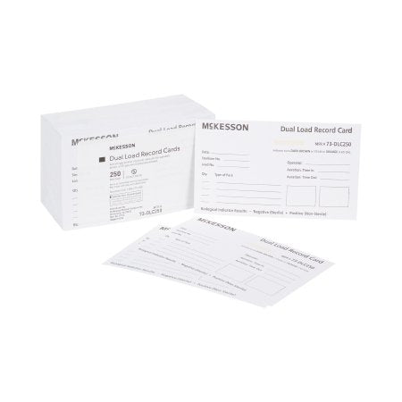 McKesson Brand 73-DLC250 Sterilization Record Card McKesson Steam / EO Gas