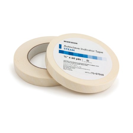 McKesson Brand 73-ST48 Steam Indicator Tape McKesson 3/4 Inch X 60 Yard Steam