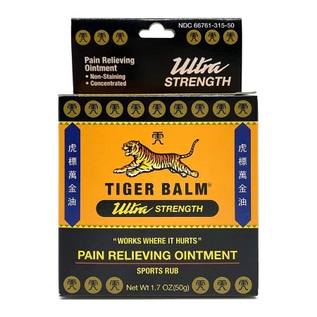 Prince of Peace Enterprises  39278031541 Topical Pain Relief Tiger Balm Ultra 11% - 11% Strength Camphor / Menthol Ointment 50 Gram