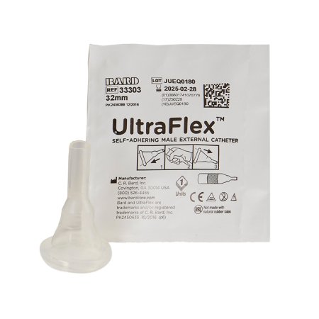 Bard  33303 Male External Catheter UltraFlex Self-Adhesive Band Silicone Intermediate