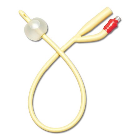 Medline  DYND11758 Foley Catheter Medline 2-Way 10 cc Balloon 18 Fr. Silicone Coated Latex