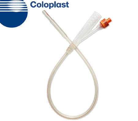 Coloplast  AA6408 Foley Catheter Folysil 2-Way Open Tip 3 cc Balloon 8 Fr. Silicone