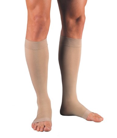 BSN Medical 114627 Compression Stocking JOBST Relief Knee High Large Beige Open Toe