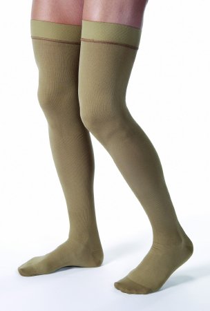 BSN Medical 115405 Compression Stocking JOBST for Men Thigh High Medium Khaki Closed Toe