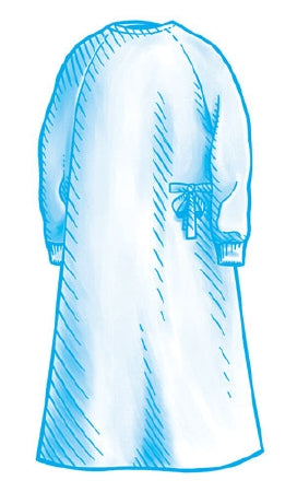 Cardinal 89045 Surgical Gown with Towel SmartGown X-Large Blue Sterile AAMI Level 4 Disposable