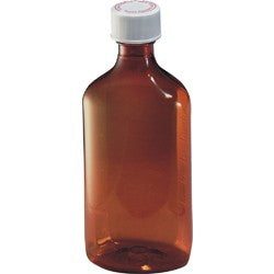 Owens Illinois Inc  09670500600 Prescription Bottle, Oval 1 oz. Amber